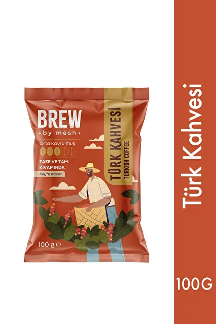 BREW ORTA KAVRULMUŞ TÜRK KAHVESİ  100gr