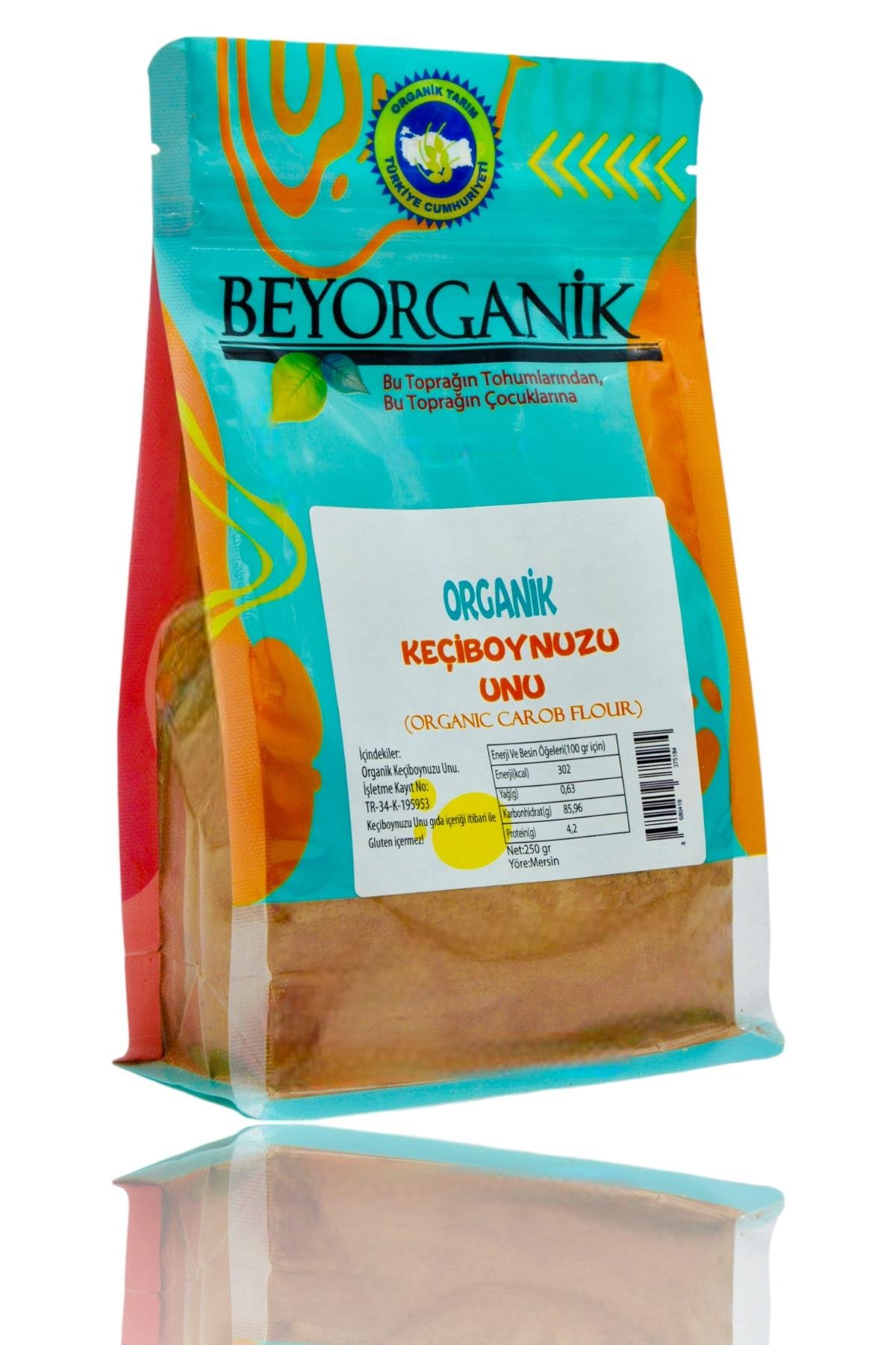 BEYORGANİK KEÇİBOYNUZU UNU 250GR