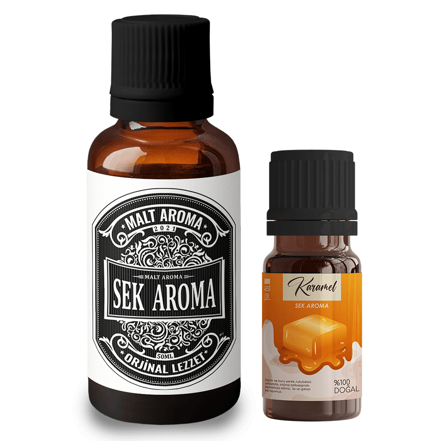 Sek Aroma Black Malt Aroması Karamelli Set (5 litre uyumlu)