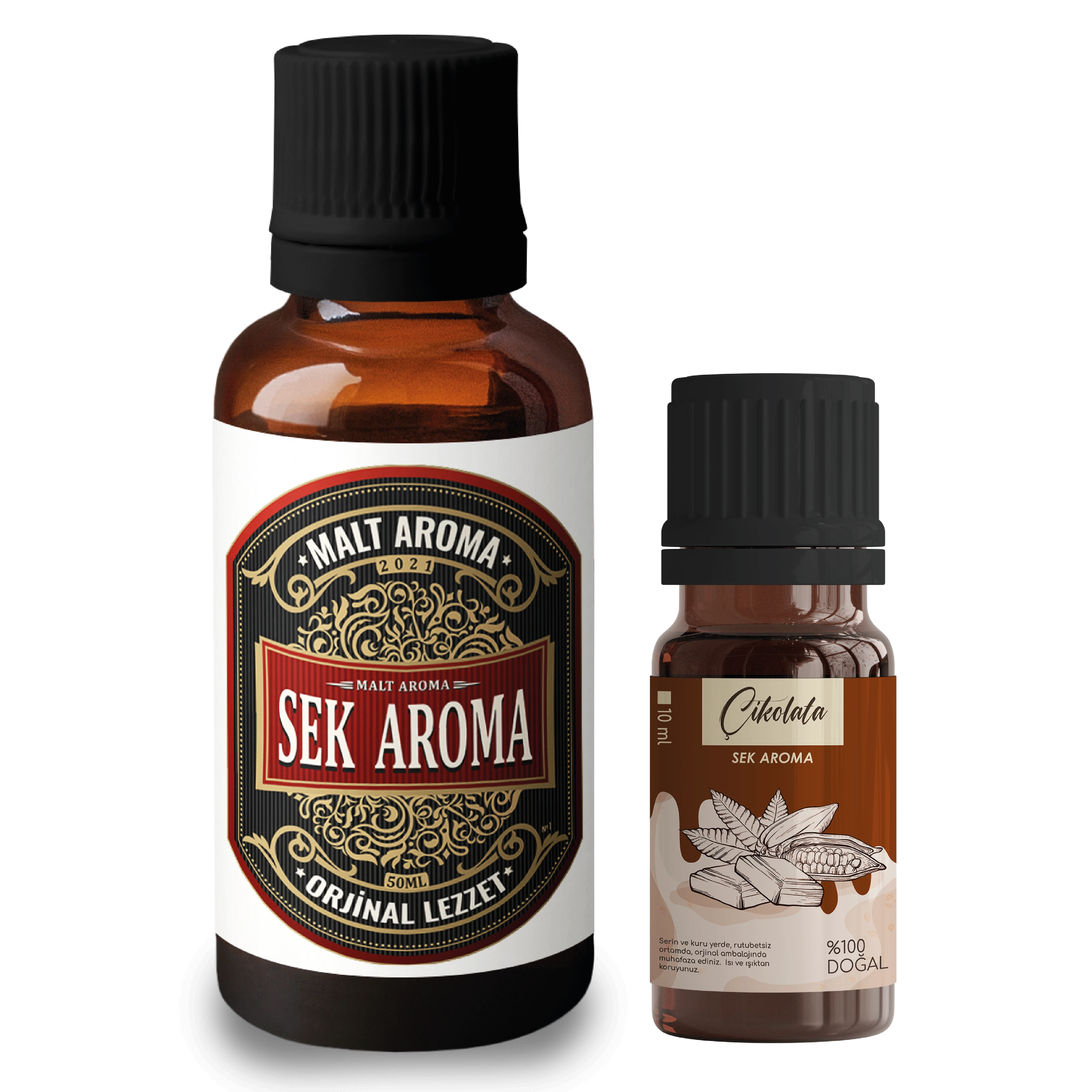 Sek Aroma Çikolatalı Red Malt Aroması Seti (5Lt. Uyumlu)