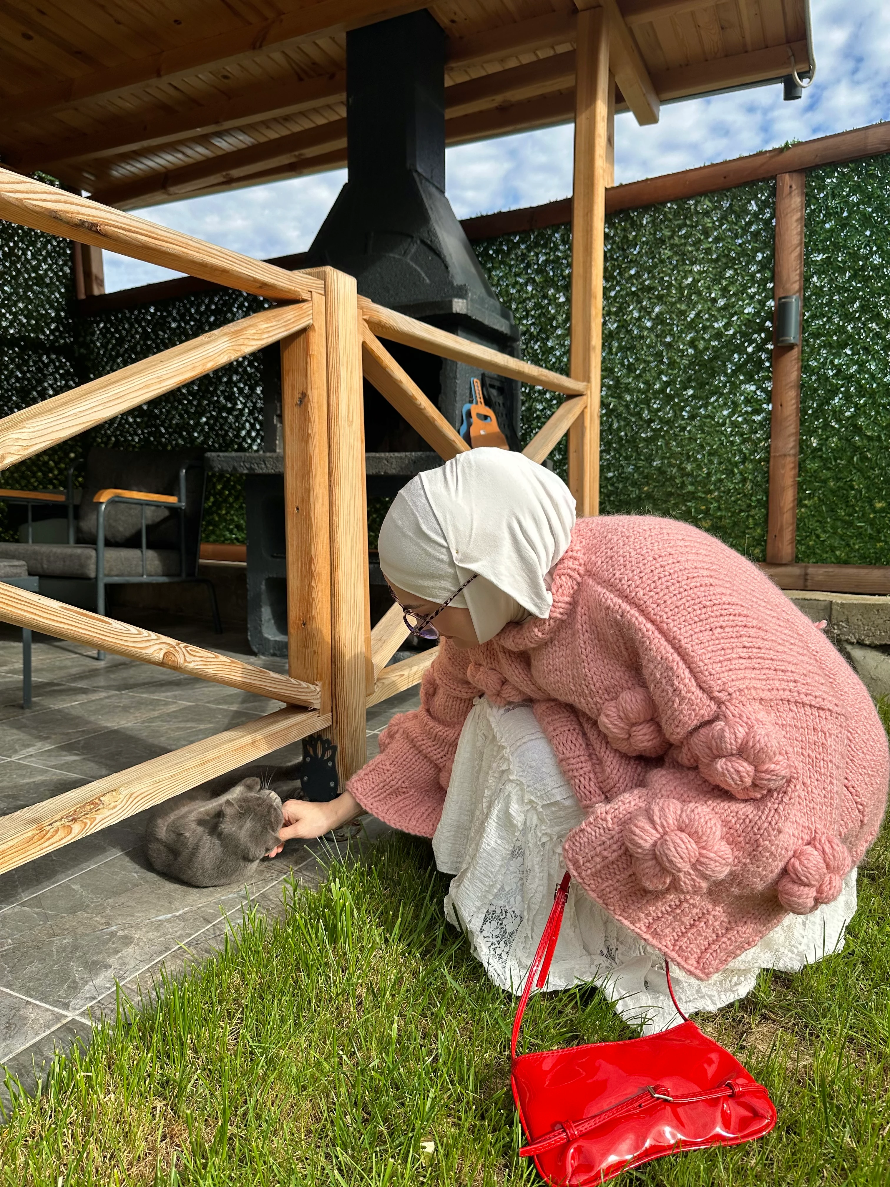 Bubble Bloom El Örgüsü Kazak 