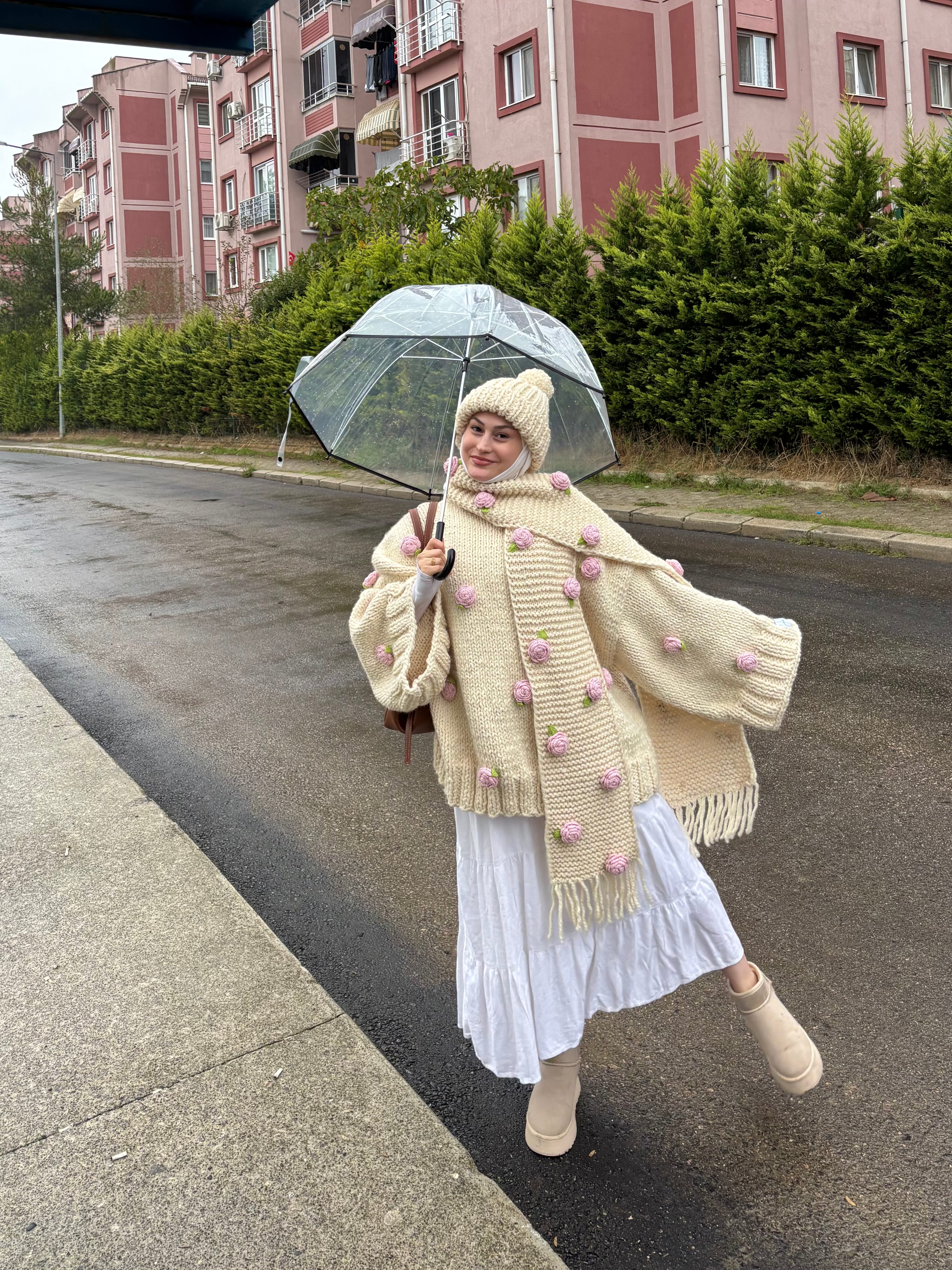 Rosefield El Örgüsü Kazak