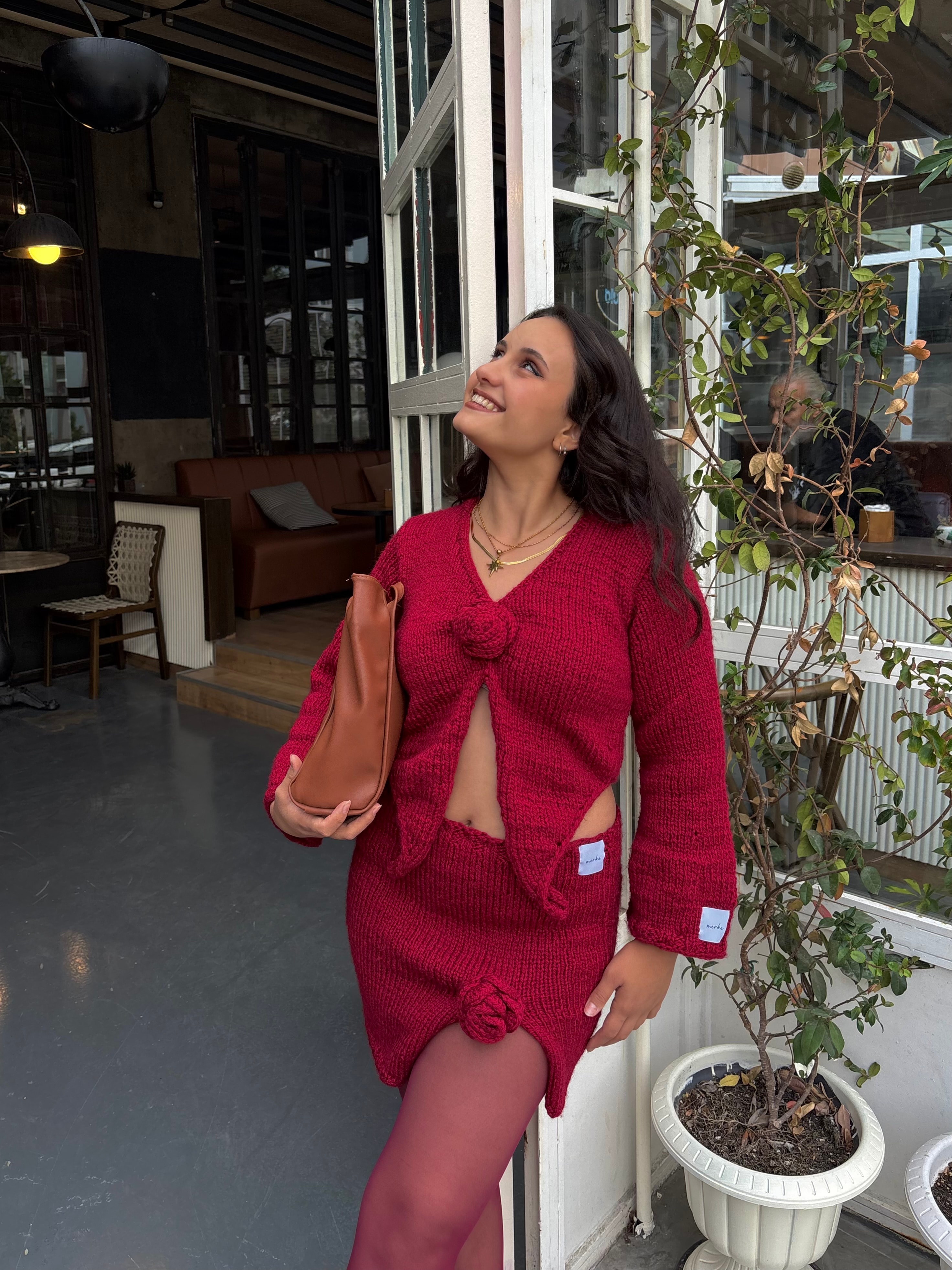 Amour El Örgüsü Etek & Bluz Set