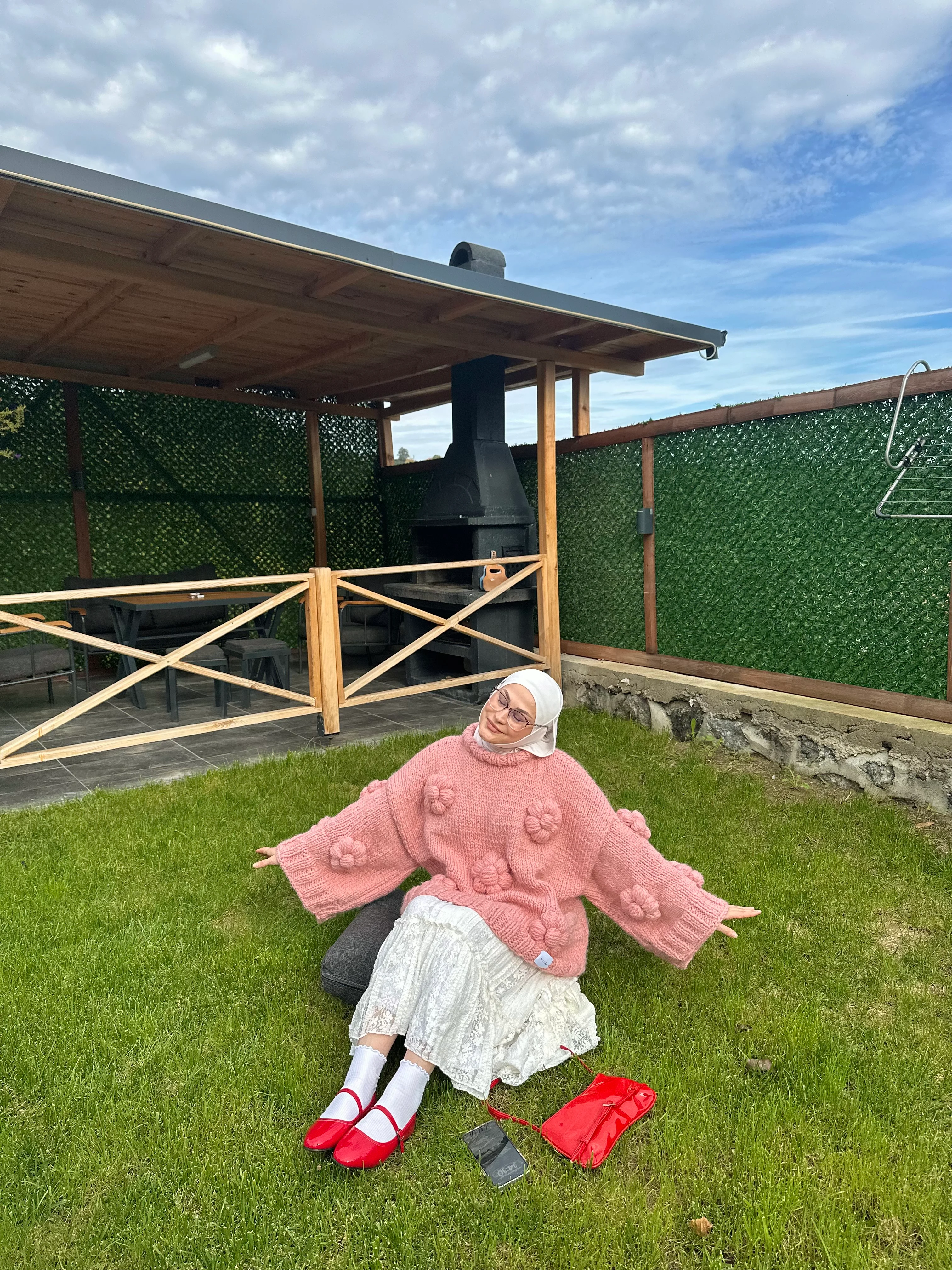 Bubble Bloom El Örgüsü Kazak 