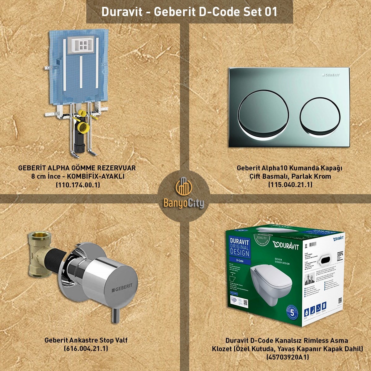 Duravit - Geberit D-Code Set 01