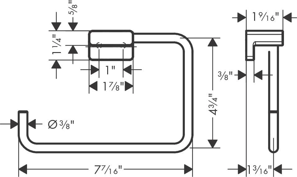 Hansgrohe Addstoris Havluluk Mat Siyah