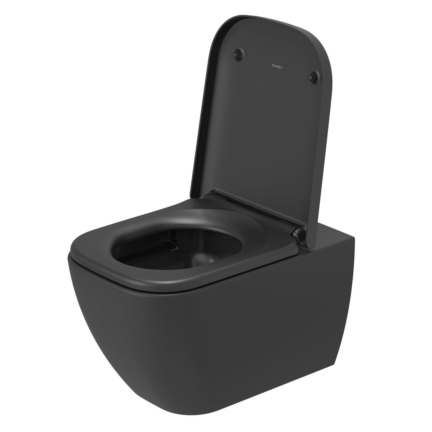 Duravit Happy D.2 Plus Rimless Asma Klozet Antrasit