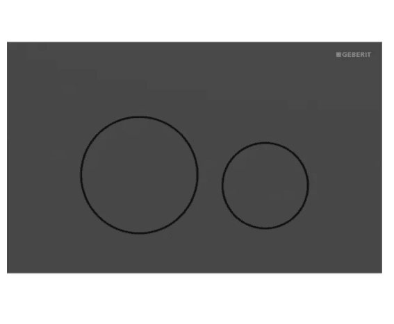 Geberit Sigma40 Round Mat Siyah Kumanda Paneli