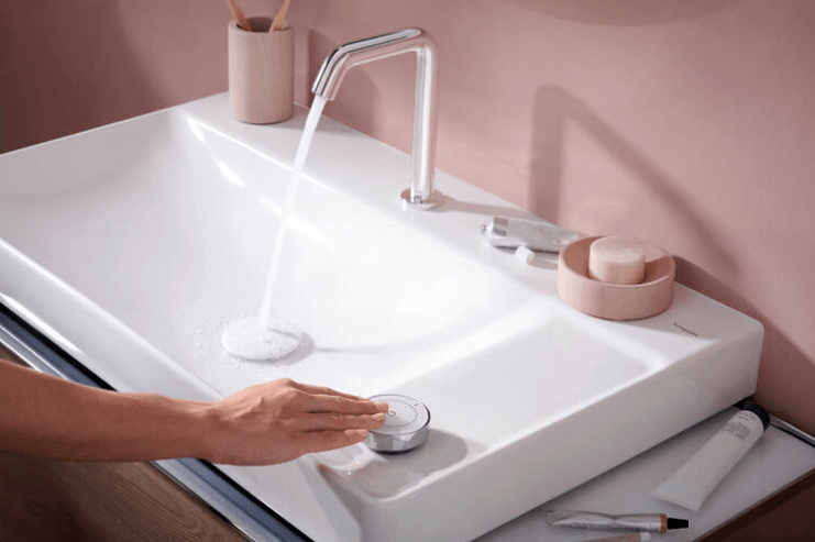Hansgrohe Tecturis S 2-Delikli Lavabo Bataryası 150 Coolstart Ecosmart Kumandasız