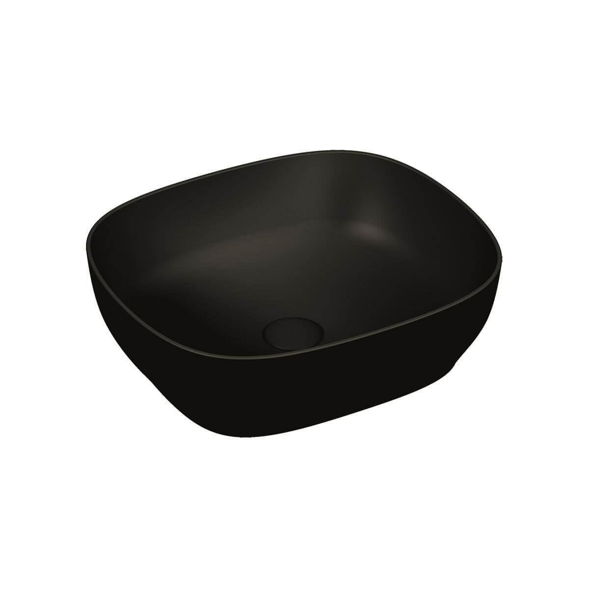 Vitra Outline Kare Lavabo Mat Siyah 48Cm