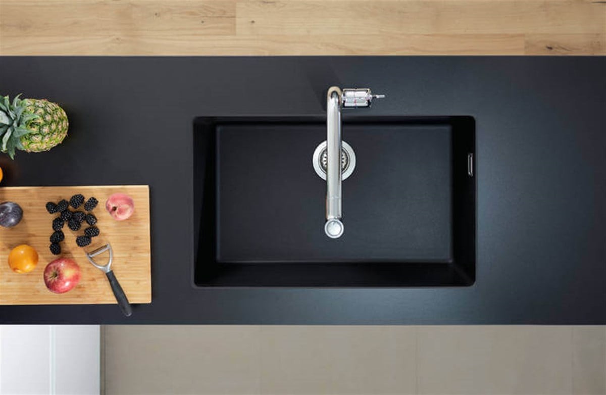 Hansgrohe Grafit Siyahı Tezgah Altı Eviye