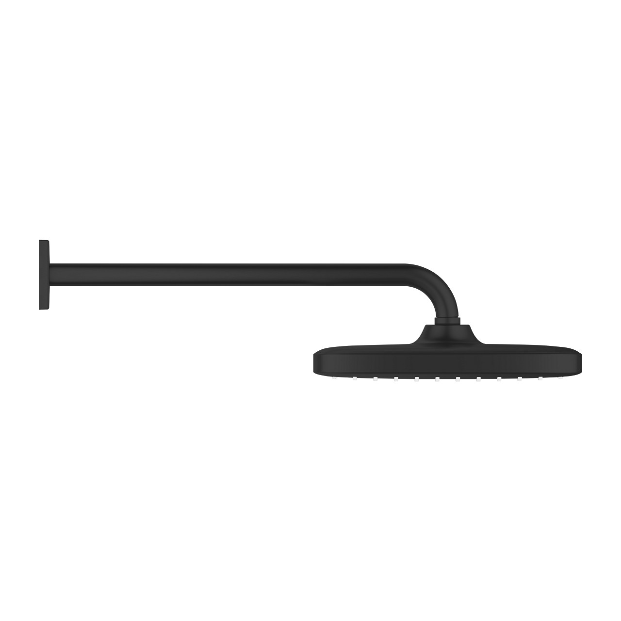Grohe Tempesta 250 Kare Tepe Duşu Tek Akışlı 25 cm Duvardan Dirsek Dahil Mat Siyah