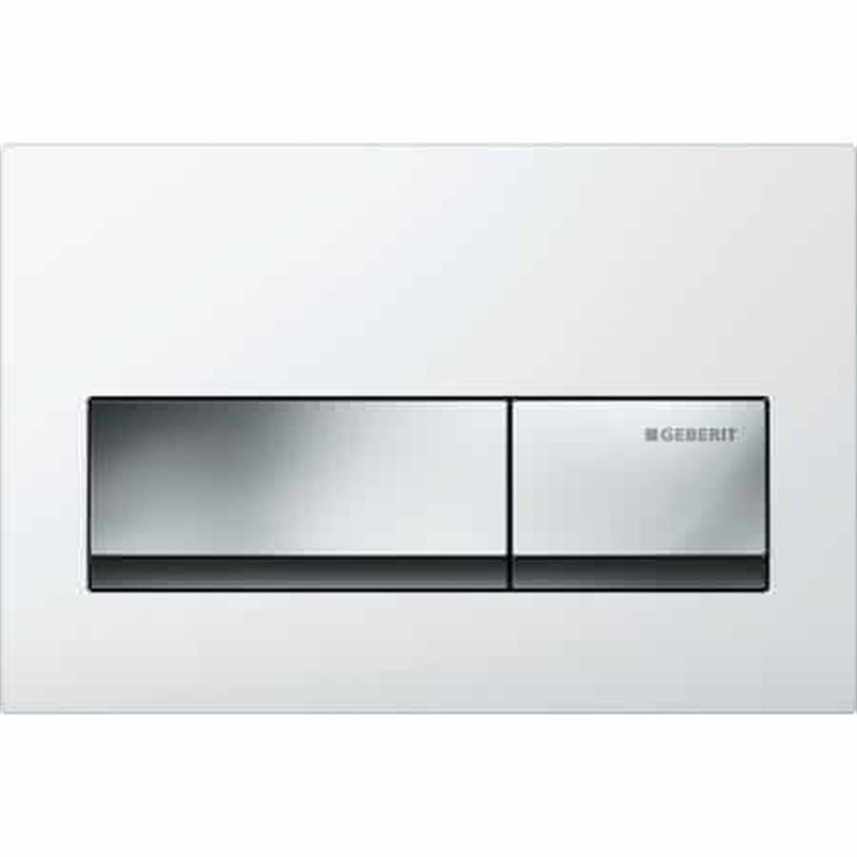Geberit Alpha50 Kumanda Kapağı Çift Basmalı Beyaz