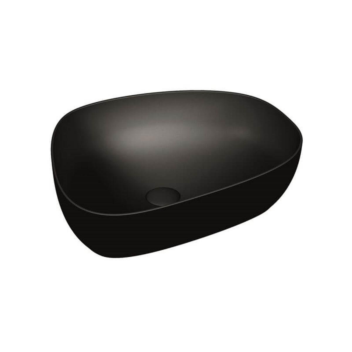 Vitra Outline Asimetrik Lavabo Mat Siyah 56Cm