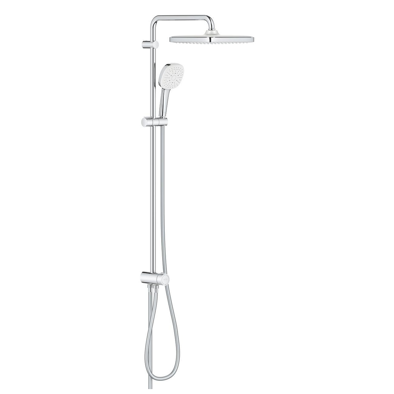 Grohe Tempesta System 250 Cube Kare Duş Başlıklı Duvara Monte Duş Sistemi