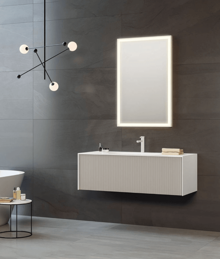 Orka Cube Banyo Dolabı Takımı 80 Cm Lake Mat Vizon