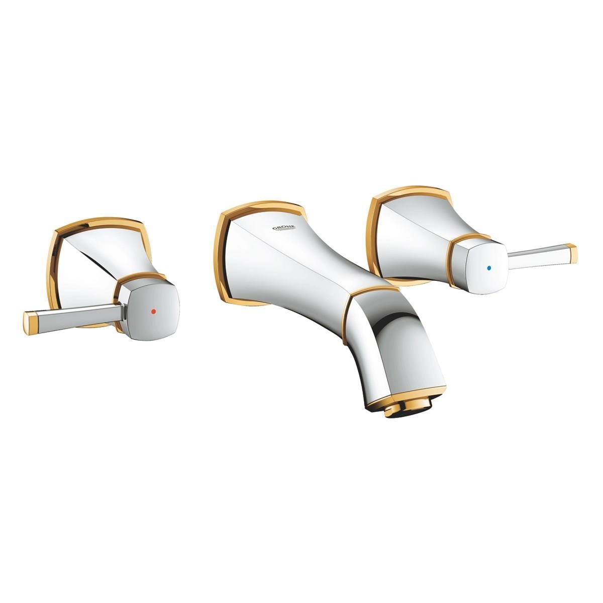 Grohe Grandera 3 Delikli Lavabo Bataryası S Boyut Krom,Altin