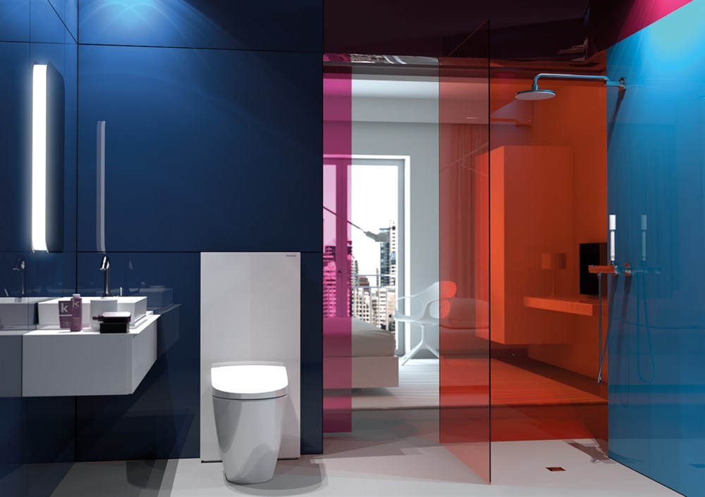 Geberit Monolith Rezervuar, Yere Oturan Klozet İçin, 114 Cm Beyaz
