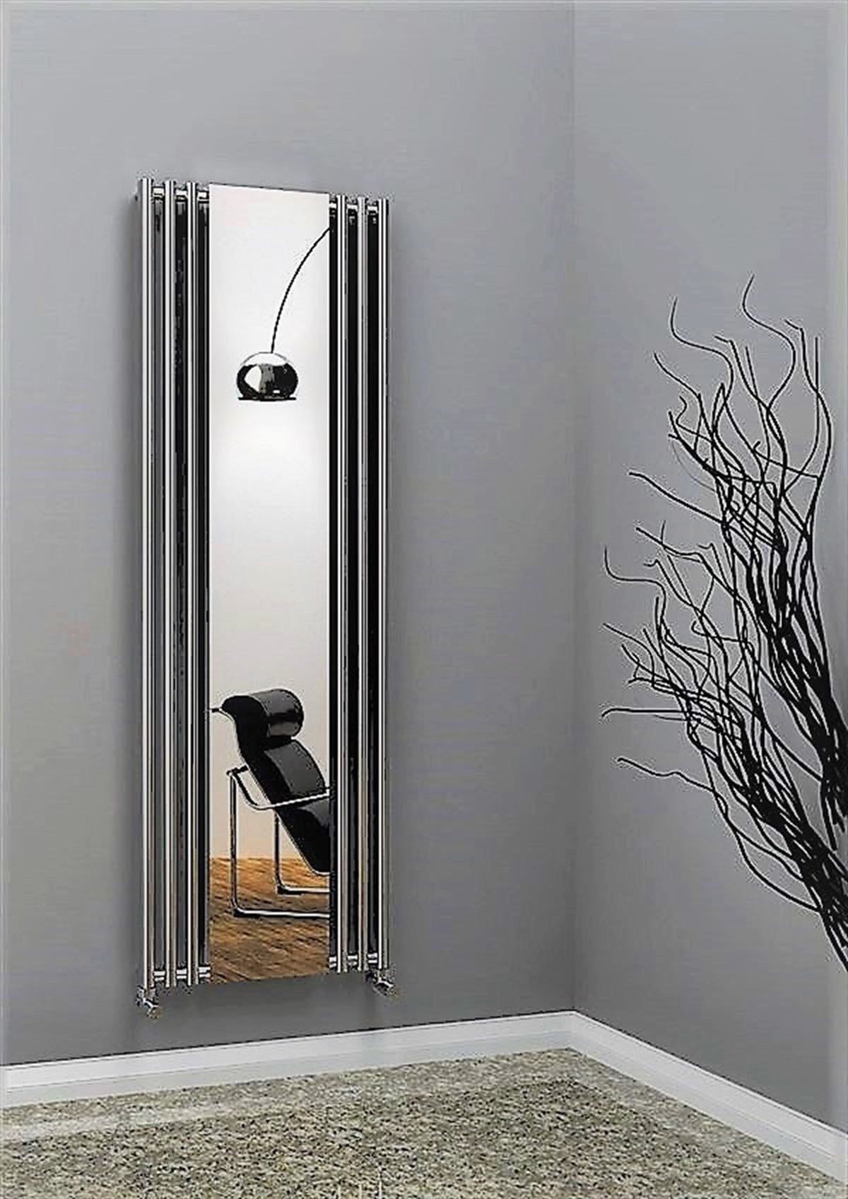Bahama Dekoratif Radyatör 540X1760 Krom