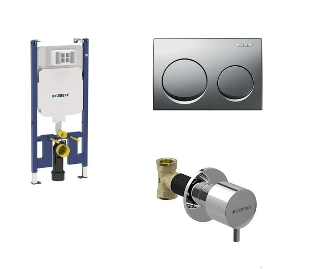 Geberit Alpha Gömme Rezervuar Seti Duofix 8Cm
