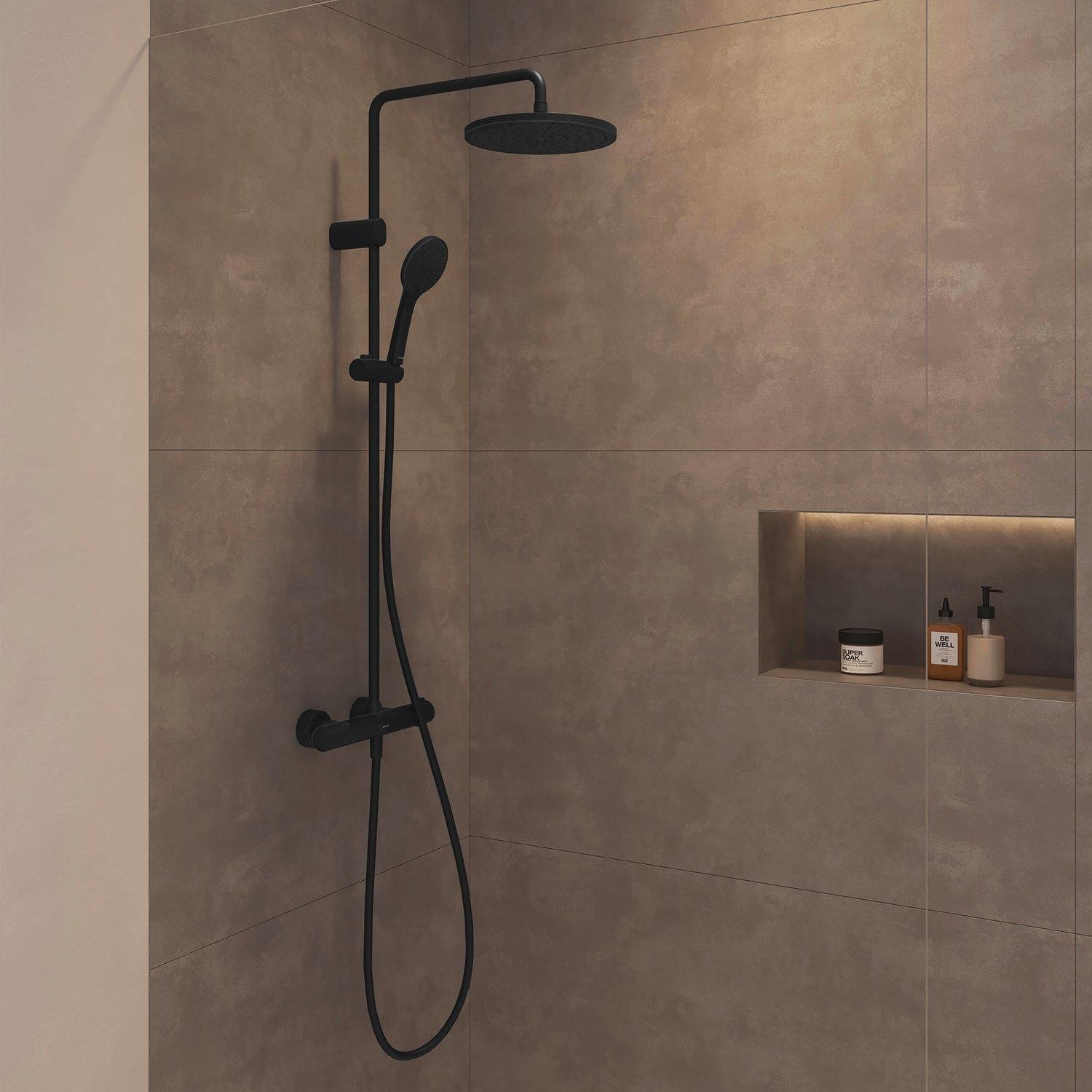 Duravit Th Termostatik Duş Kolonu Mat Siyah