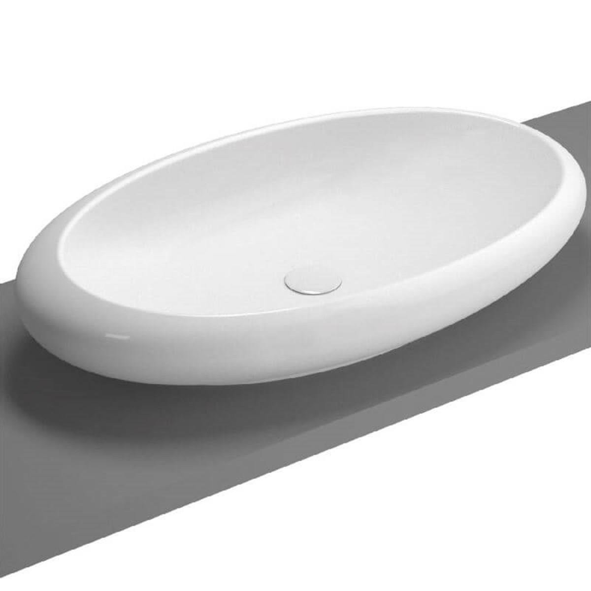 Vitra İstanbul Oval Çanak Lavabo Beyaz 85Cm
