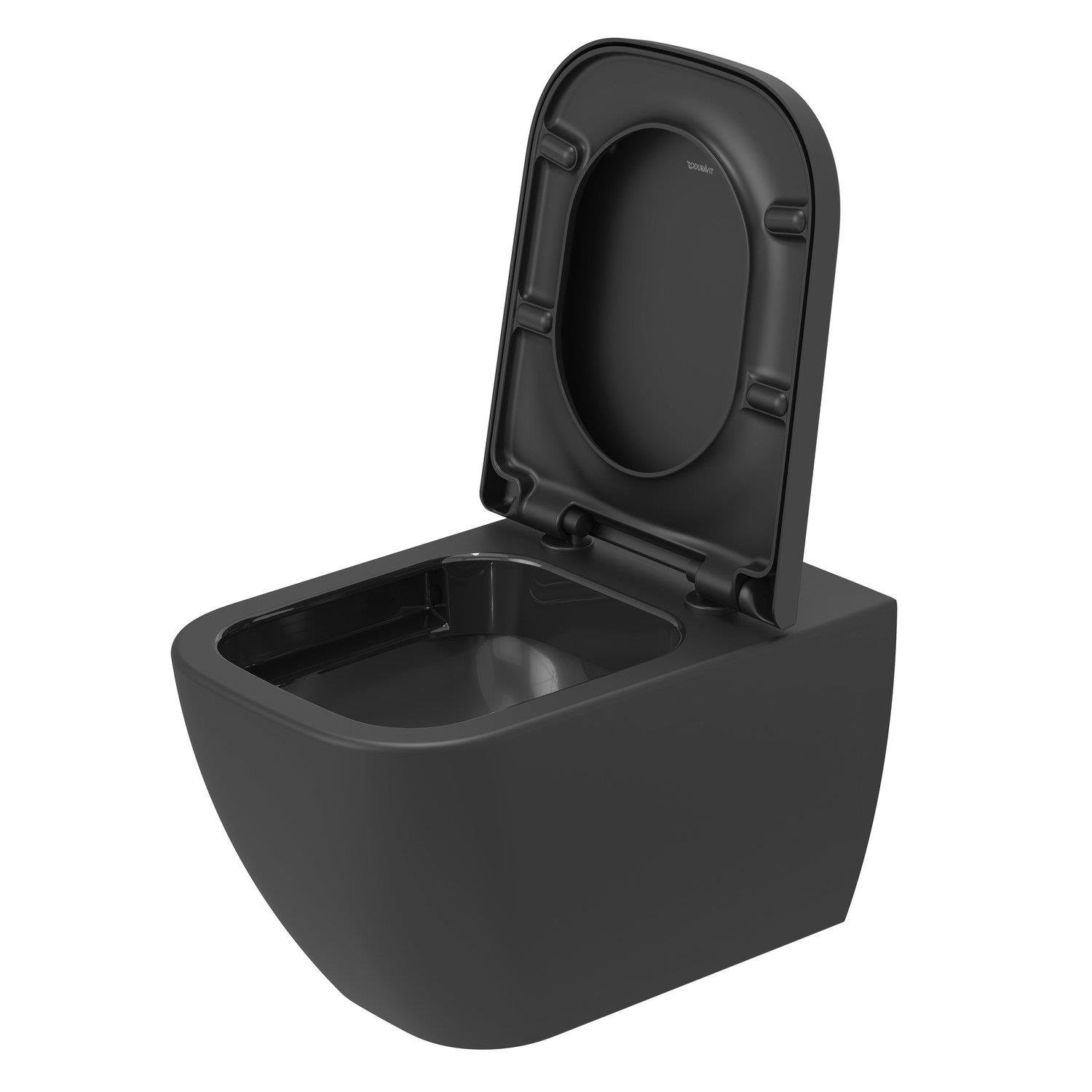 Duravit Happy D.2 Plus Rimless Asma Klozet Antrasit
