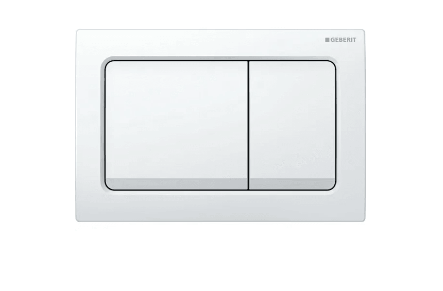 Geberit Alpha30 Kumanda Kapağı Çift Basmalı, Beyaz
