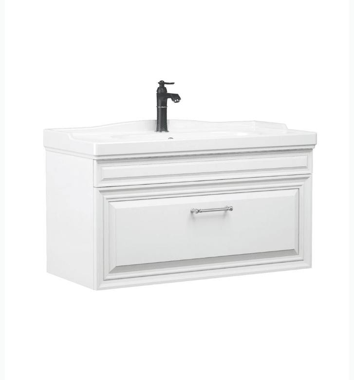 Orka Design Banyo Dolabı Takımı 85 Cm Lake Mat Beyaz