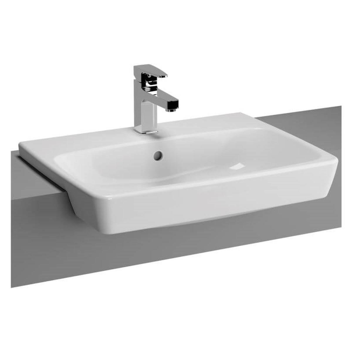 Vitra Metropole Yarım Tezgah Lavabo Beyaz 60Cm