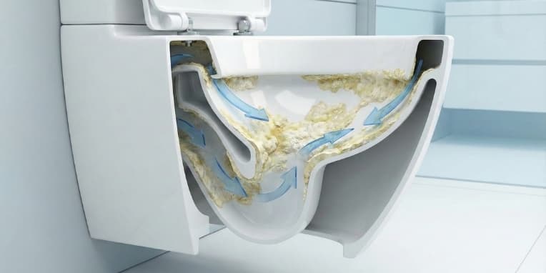 Klozetlerde kireçlenme ve tortu birikimi