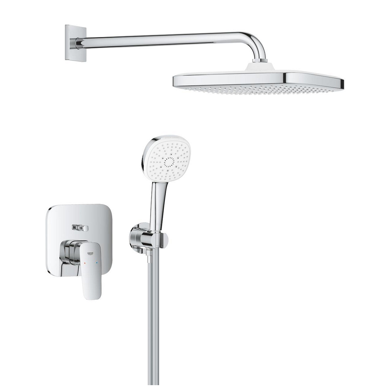 Grohe Cubeo Ankastre Banyo Bataryası Tepe ve El Duşu Seti
