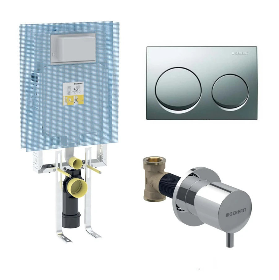 Geberit Selnova Premium ve Geberit Alpha Gömme Rezervuar Seti