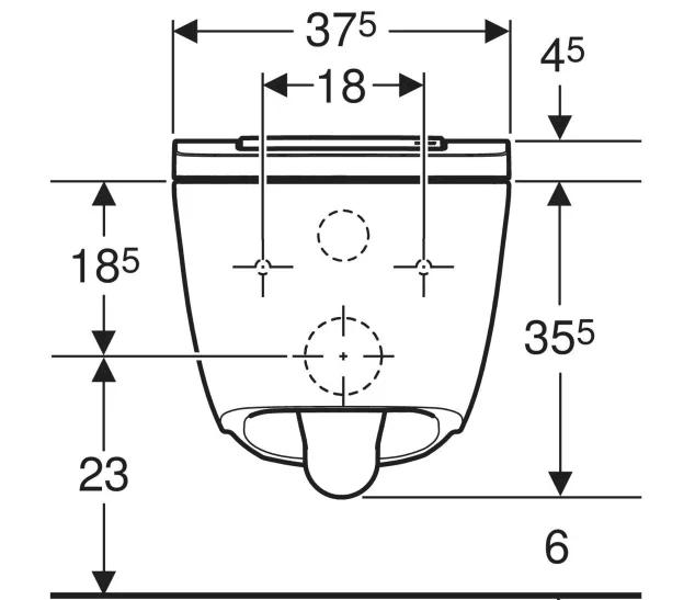 Geberit Aquaclean Sela Square Akıllı Klozet / Parlak Krom