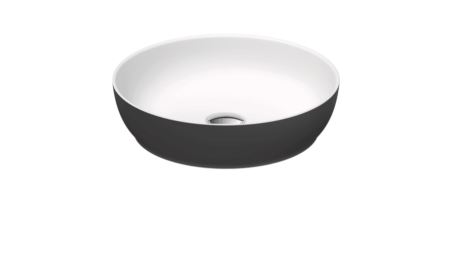 Duravit Sivida Durocast Çanak Lavabo 40Cm Beyaz Koyu Gri