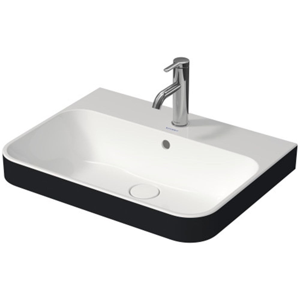 Duravit Happy D.2 Plus 60 Cm Lavabo İçi Beyaz Dışı Mat Antrasit