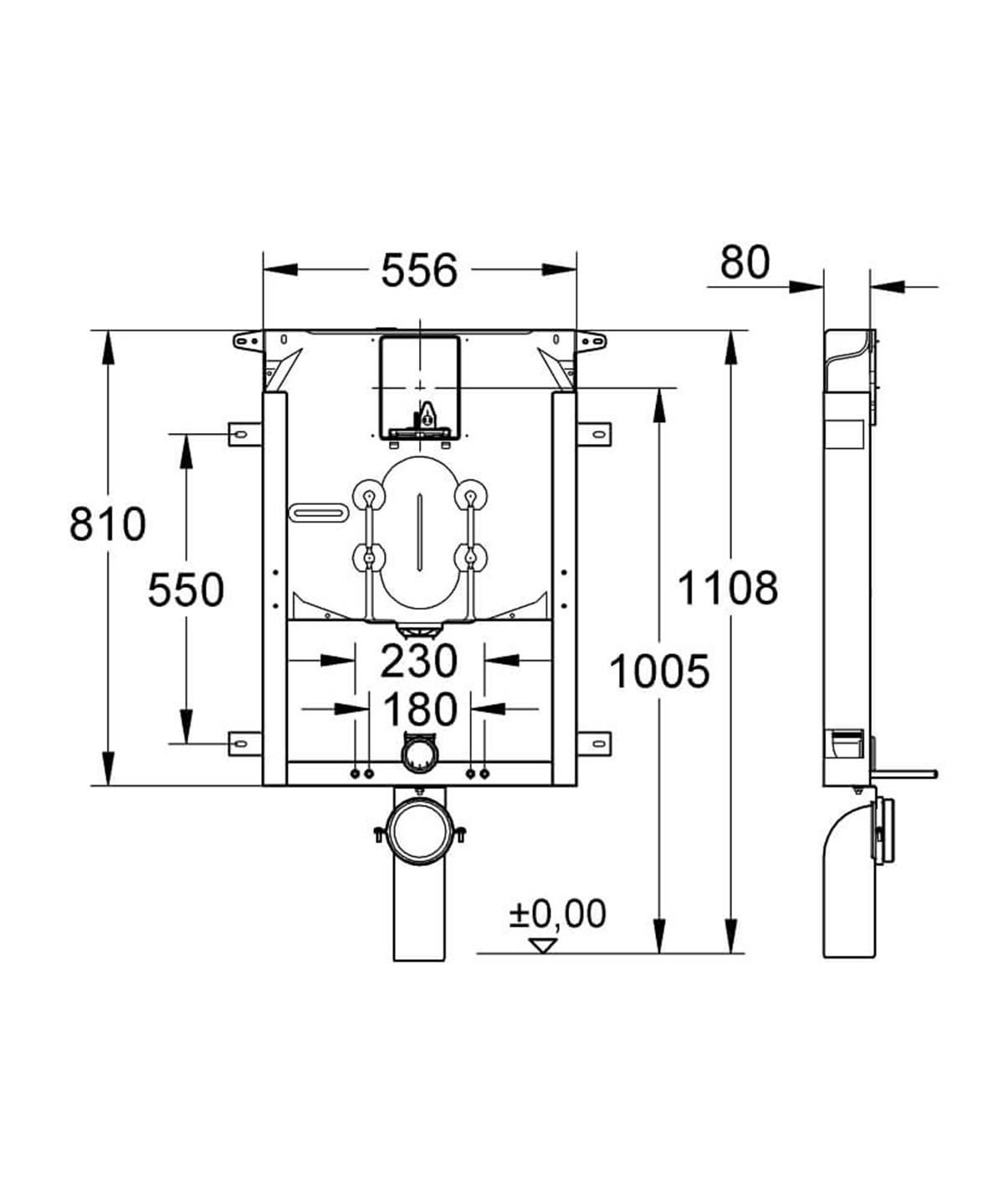 Grohe Uniset 8 Cm İnce Gömme Rezervuar