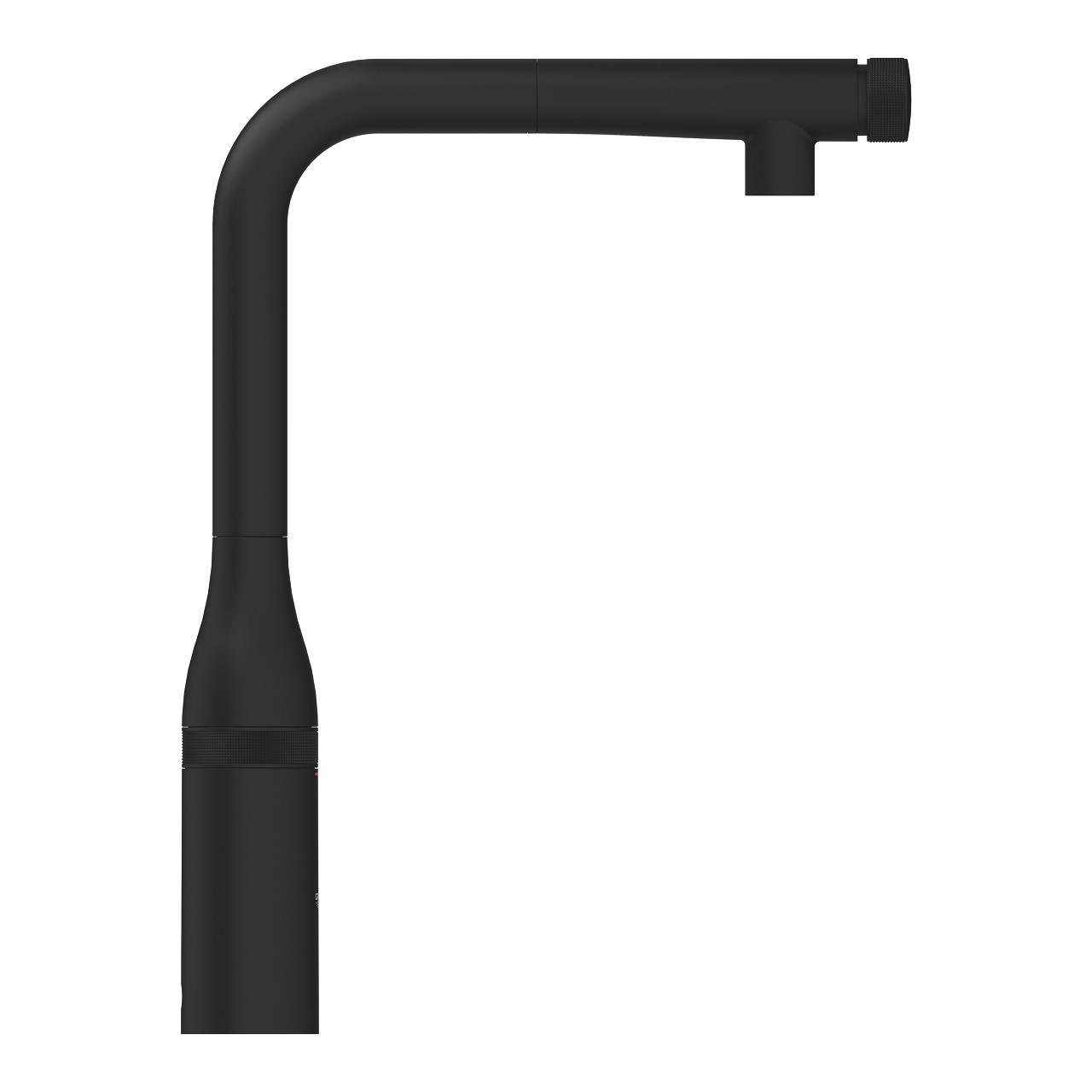 Grohe Essence Smartcontrol Spiralli Eviye Bataryası Hayalet Siyah
