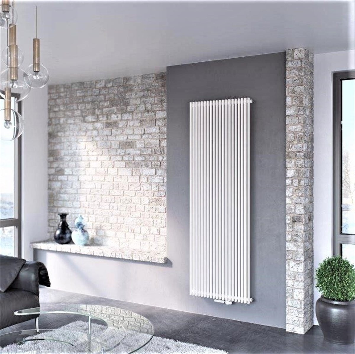 Chorus Dekoratif Radyatör Tek Panel 1800X330 Beyaz