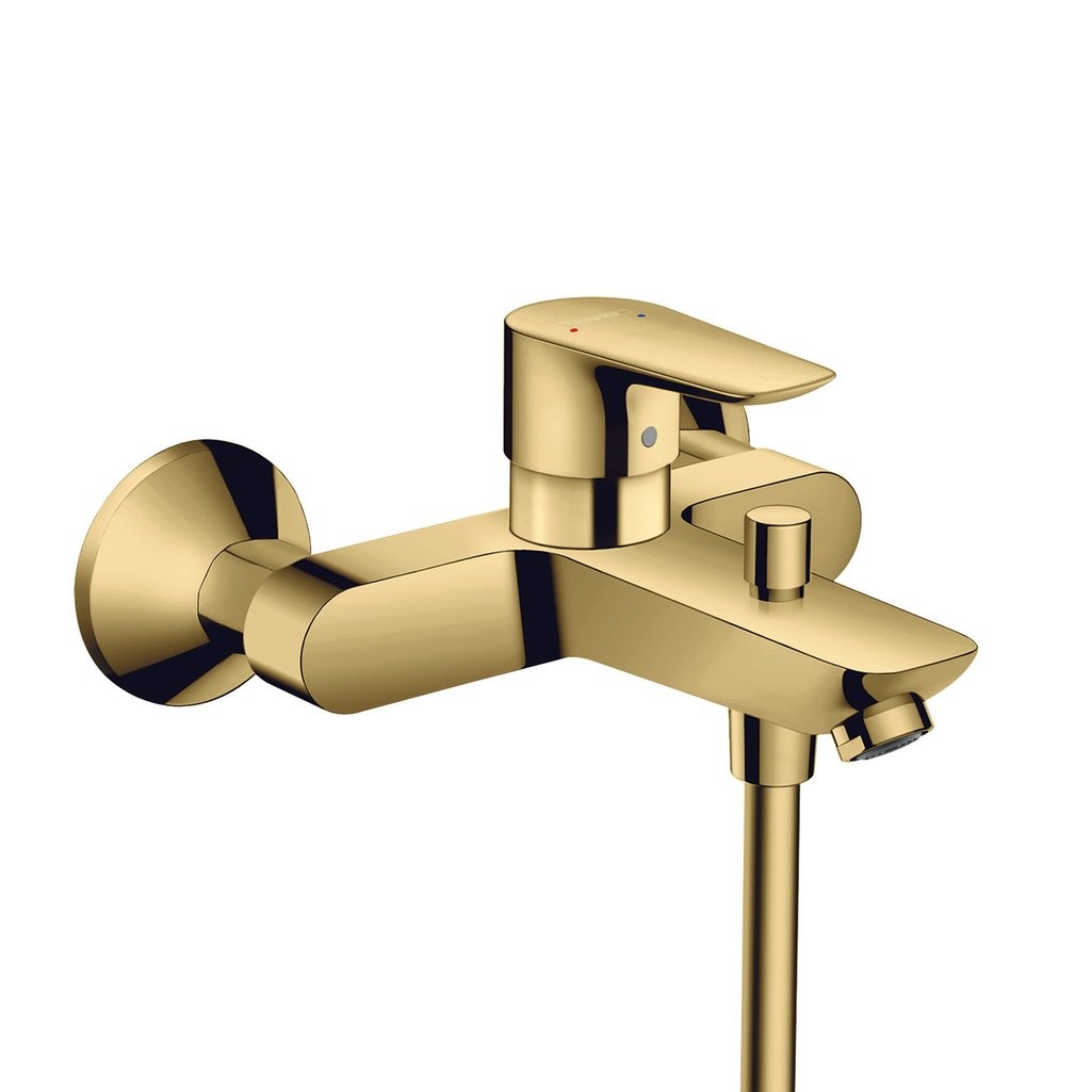 Hansgrohe Talis E Tek Kollu Banyo Bataryası Aplike Parlak Altın Optik