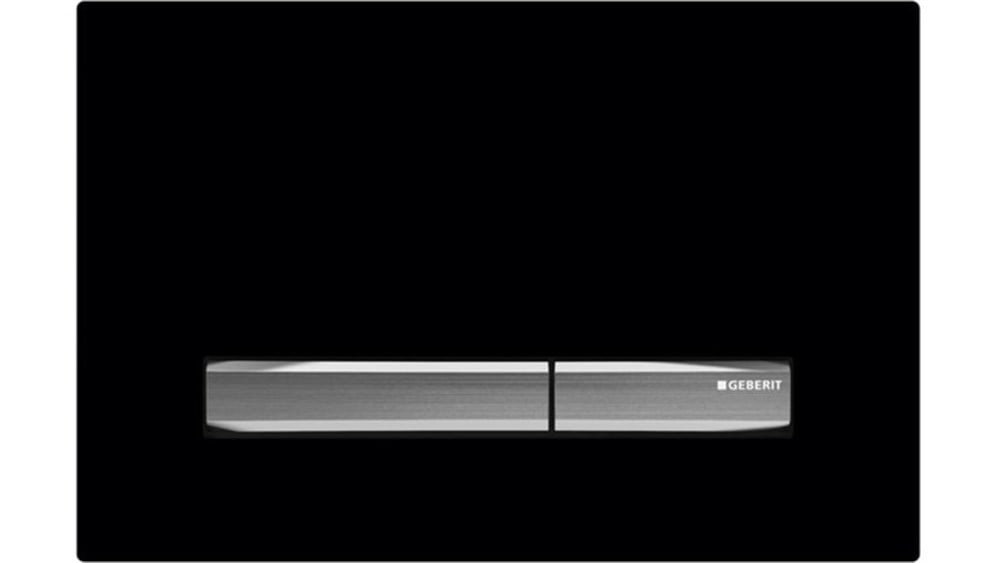 Geberit Sigma50 Kumanda Kapağı, Çift Basmalı, Siyah