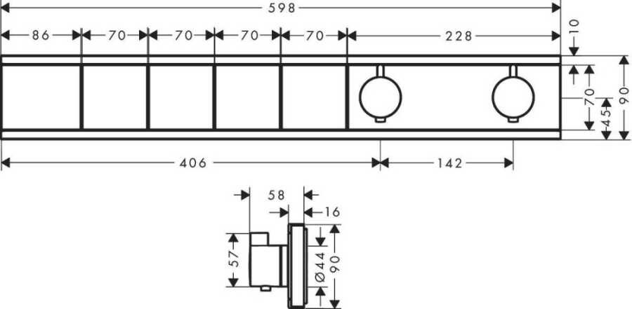 Hansgrohe Rainselect Termostat Ankastre Montaj 4 Çıkış Mat Beyaz