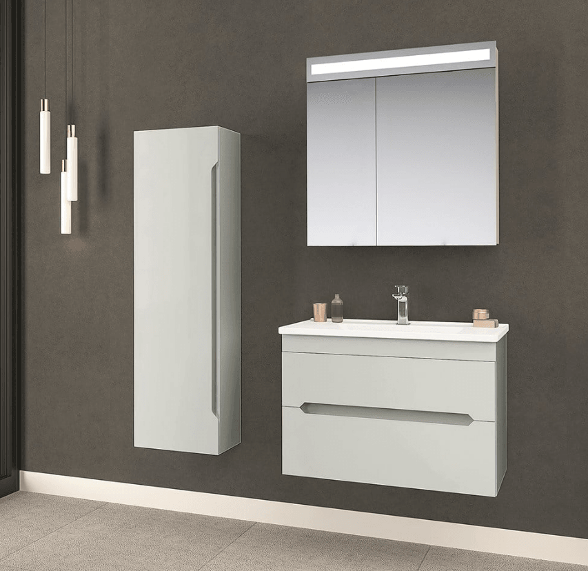 Orka Varna Banyo Dolabı Takımı 100 Cm Mat Lake Beyaz