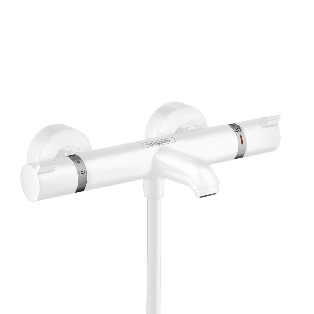 Hansgrohe Ecostat Termostatik Banyo Bataryası Comfort Aplike Mat Beyaz