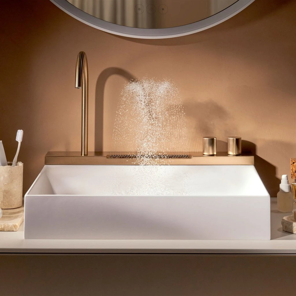 Hansgrohe Avalegra AquaUnit 58x48 cm Lavabo Bataryalı Mat Bronz