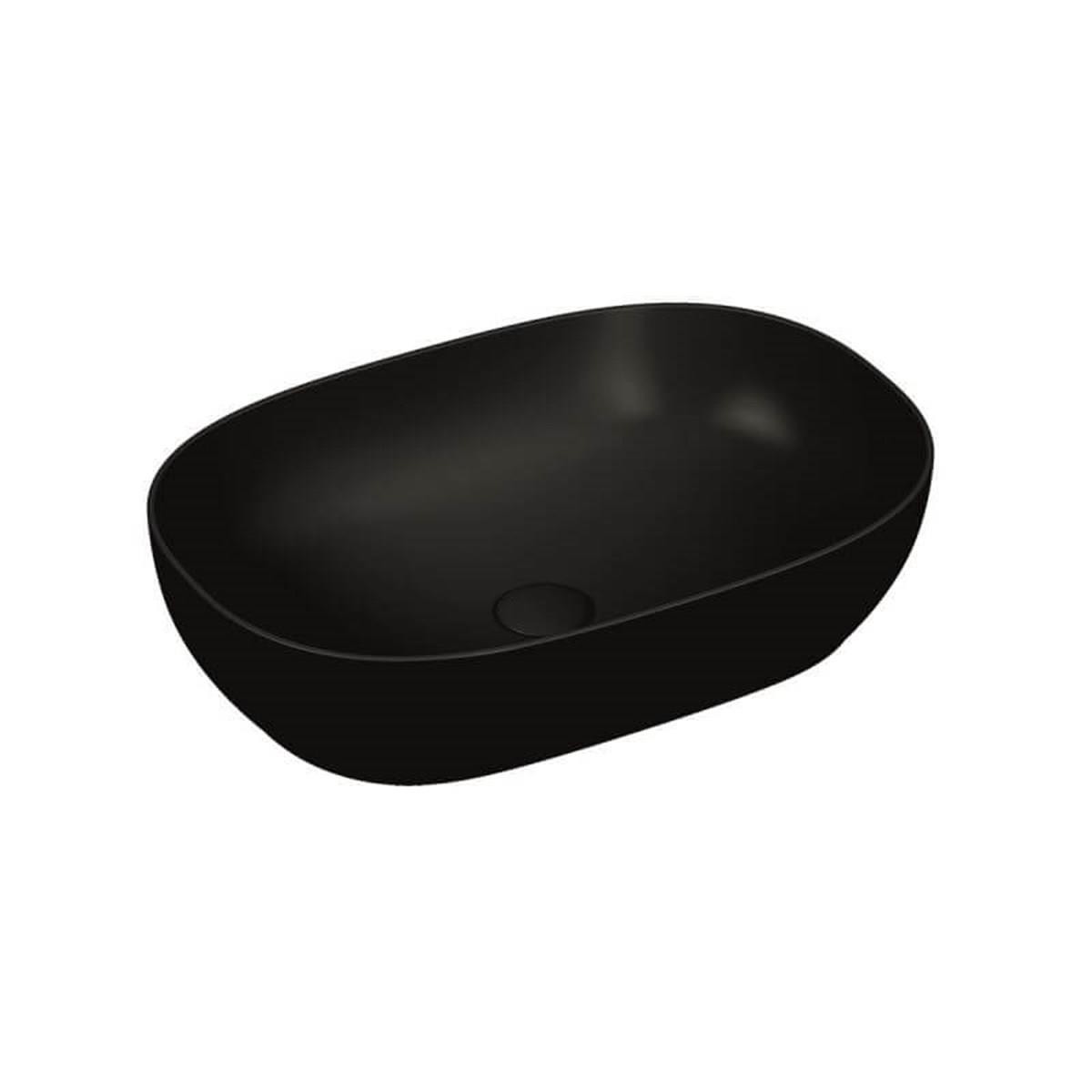Vitra Outline Oval Lavabo Mat Siyah 60Cm