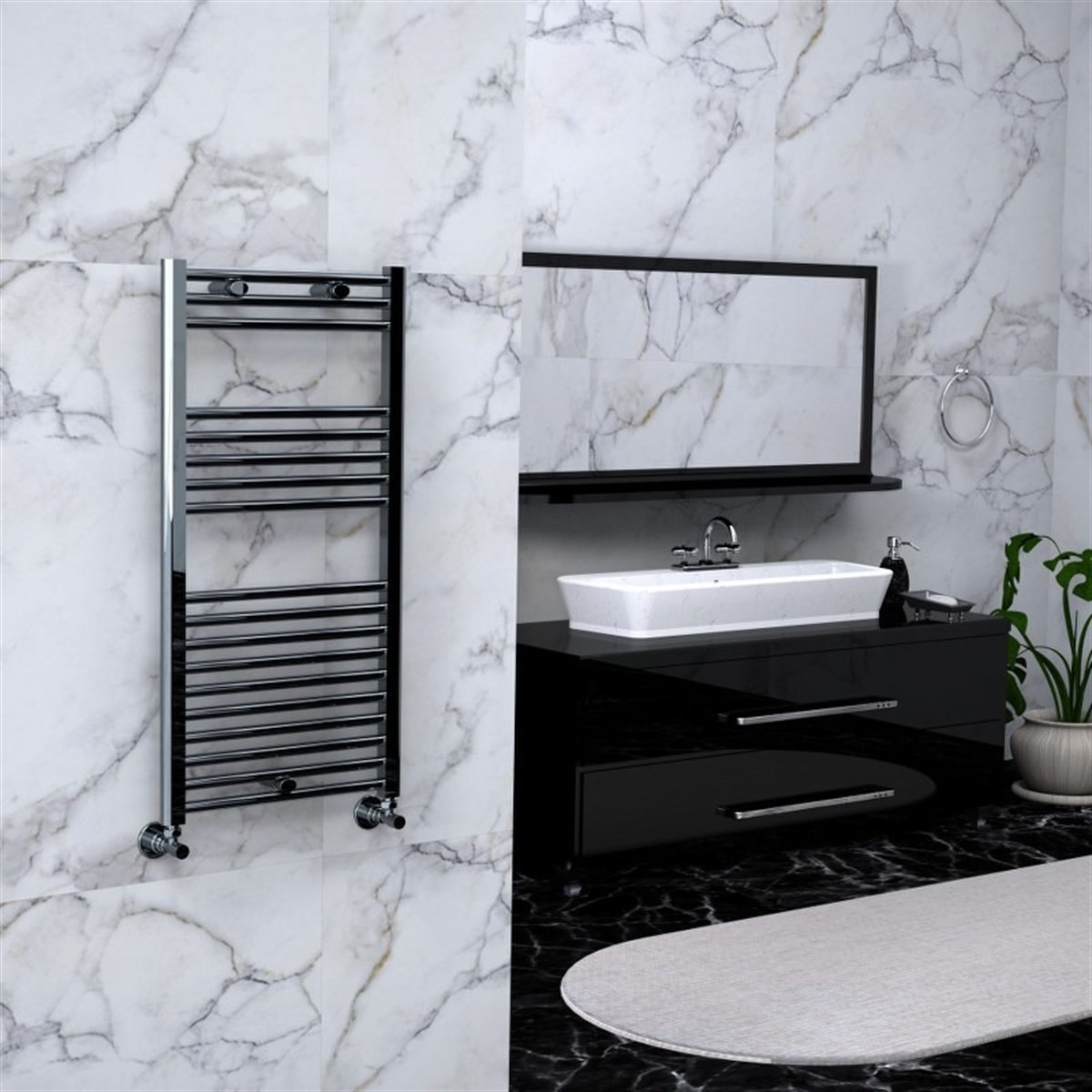 Radiva Haiti Havlupan 500X1000 Düz Krom
