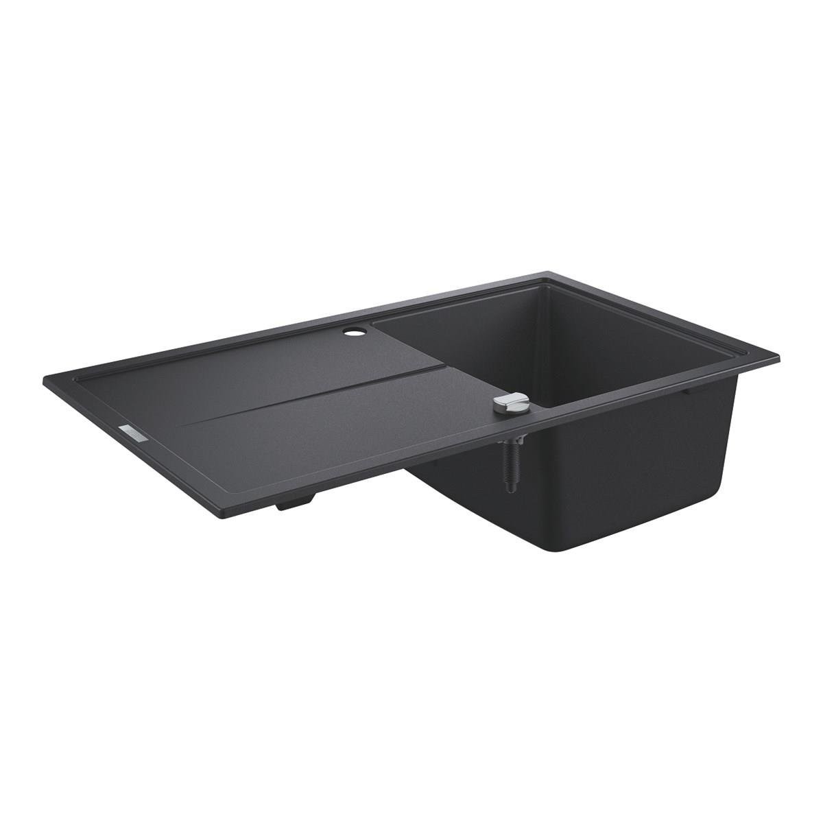 Grohe K400 50-C 86 Cm Quartz Kompozit Eviye Granit Siyah