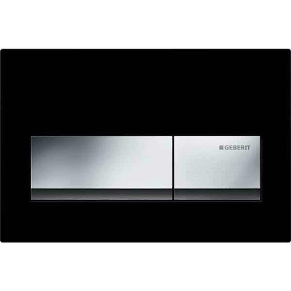 Geberit Alpha50 Kumanda Kapağı Çift Basmalı Siyah