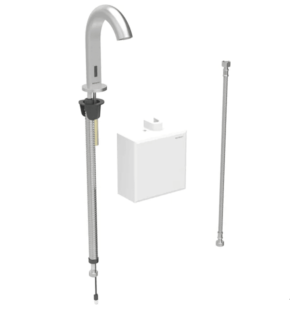 Geberit Piave Fotoselli Lavabo Bataryası, Çift Su Girişli Elektrikli, Paslanmaz Çelik